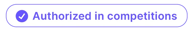 Authorized in FEI competitions badge